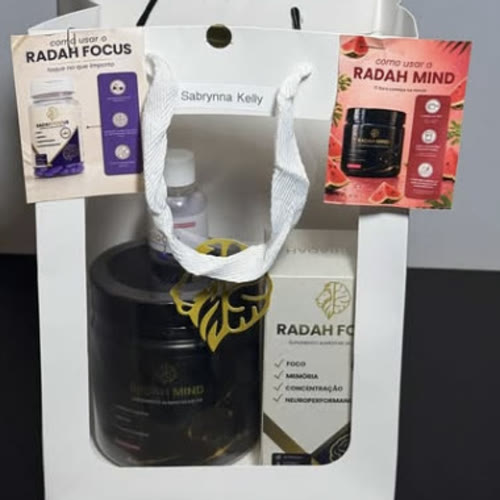 Kit RADAH Focus + Mind, presente para a Sabrynna Kelly